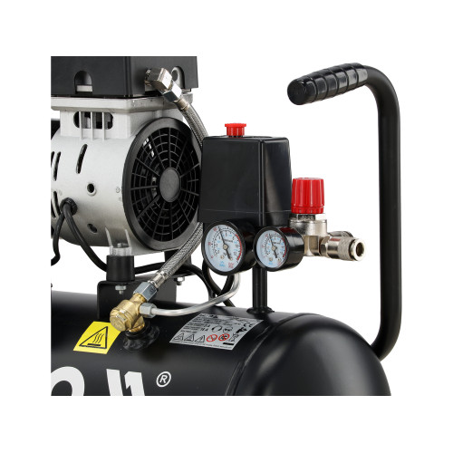 Компрессор безмасляный YATO 230 В, 750 W, 8 bar, 140 л/мин, ресивер 24 л YT-23342