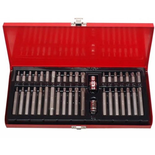 Набор бит HEX / SPLINE / TORX 40 ед. (сталь S2) KBGlobal KB04759