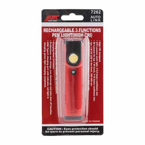 Ліхтар світлодіодний з ультрафіолетовою підсвіткою 3,7 В 2200 мА·год JTC 7262