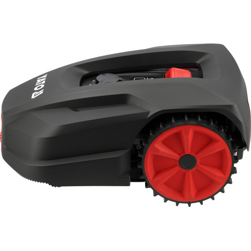 Газонокосарка робот акумуляторна YATO Li-Ion 20 В 5 А·год, площа до 1000 м², ширина покосу 18 см, висота 20-60 мм YT-852093