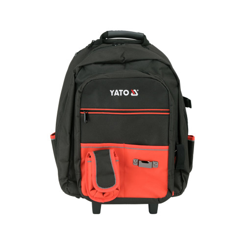 Рюкзак для инструментов YATO на колесах 350x275x505 мм, 27 л с телескопической ручкой YT-74287