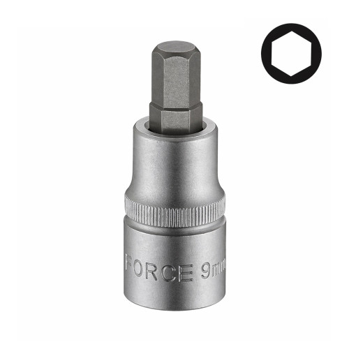 Головка-біта HEX 7 мм, привід 3/8", L=70 мм FORCE 33407007 F