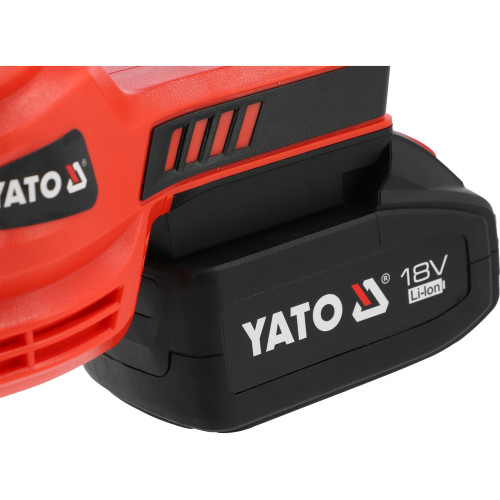 Пылесос аккумуляторный YATO 18 В Li-Ion 4 Ач, 150 Вт, HEPA, 2 удлинителя и насадки YT-85682