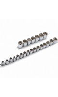 Набор головок 12-гр. 1/2" 23ед. 8~28,30,32мм (на планке) TOPTUL GAAQ1604U-12