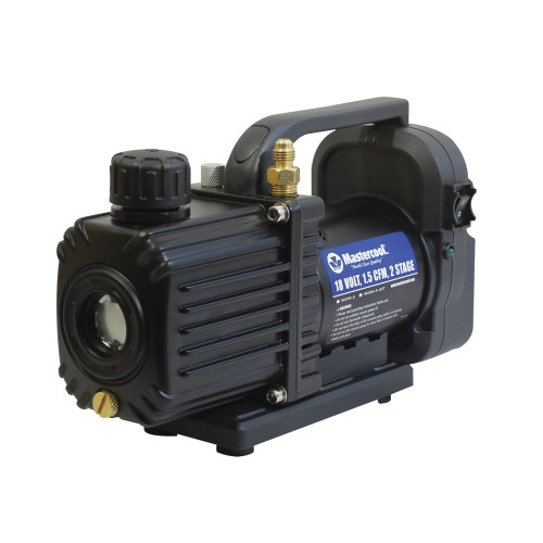 Вакуумний насос акумуляторний двоступеневий MASTERCOOL MC-90058-5A, 18 В, 1.5 CFM (≈ 42.5 л/хв), вакуум 15 мікрон