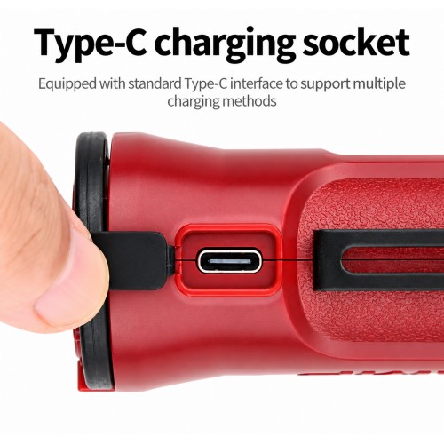 Многофункциональный аккумуляторный фонарь COB 350 лм, USB Type-C, IP65 WK071