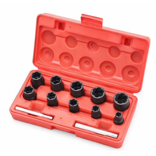 Набір головок для пошкоджених болтів і гайок 12 од. VT18991 VIKTEC