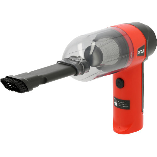 Порохотяг акумуляторний YATO Li-Ion 7,4 В 2 Аг, 70 Вт, HEPA, з подовжувачем і насадками YT-85687