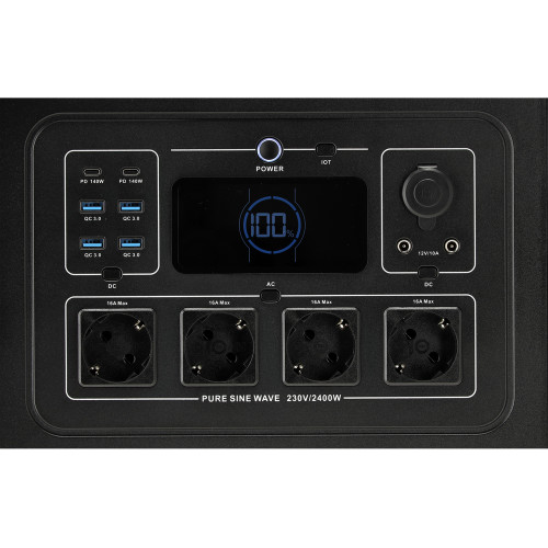 Портативная электростанция YATO LiFePO4 4500 Вт, 2232 Вт·ч 230V AC / USB YT-83095