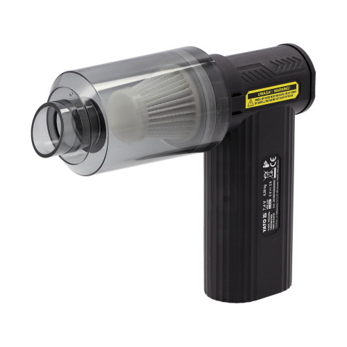 Воздуходувка YATO турбо мини аккумуляторная Li-Ion 7,4 В 4 Ач, USB-C, с насадками YT-82936