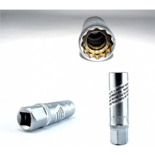 Набор свечных головок магнитных тонкостенных 3/8" 14, 16, 18, 21 мм, 4 пр. FORCE 3041