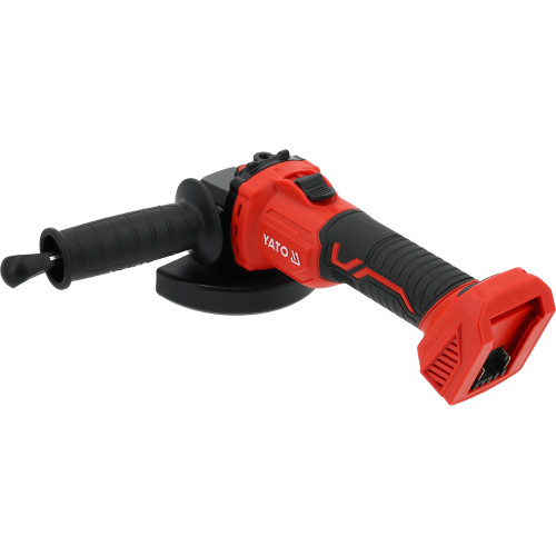 Шлифмашина угловая аккумуляторная бесщеточная YATO 18 В, 125 мм, плавный пуск БЕЗ АКБ YT-828253 