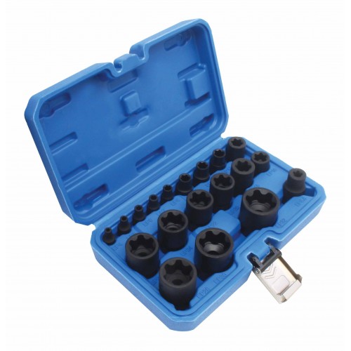 Набор торцевых головок TORX Plus EP4-EP32, 1/4", 3/8", 1/2", 19 предметов SATRA S-90230