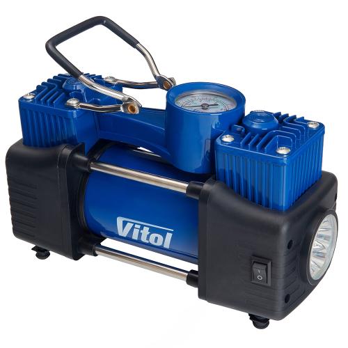 Компресор ViTOL K-74 150 PSI / 85 л/хв / 2 циліндри / шланг 3,0 м