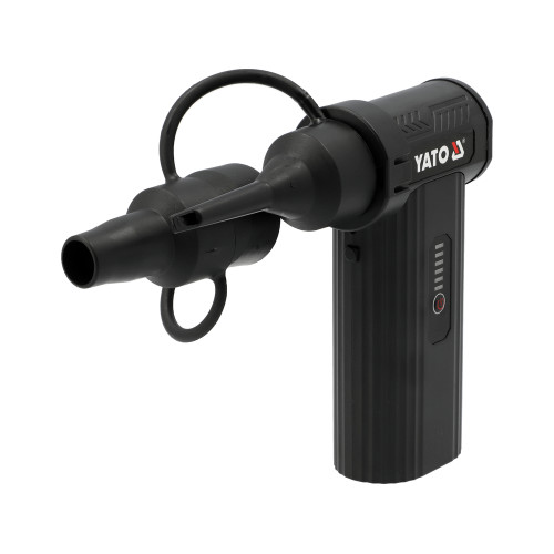 Воздуходувка YATO турбо мини аккумуляторная Li-Ion 7,4 В 4 Ач, USB-C, с насадками YT-82936