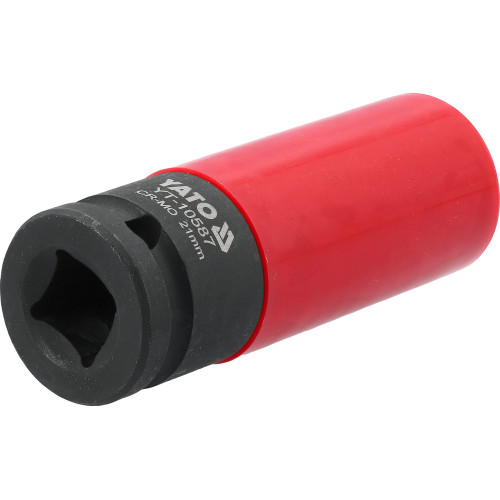 Головка торцевая ударная YATO 1/2", 21 мм, L=85 мм, CrMo, для легкосплавных дисков YT-10587