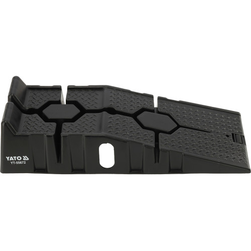 Рампи для автомобіля (2 шт.) YATO YT-55672, до 1,5 т на кожну, 900×330×200 мм (PP, чорні)