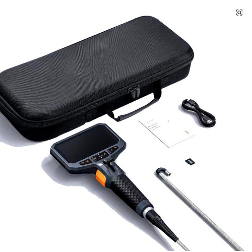 Боросокоп із камерою 5,5мм., із шарнірним зондом 1м. кутом повороту 180° TESLONG TD450S 5,5 мм