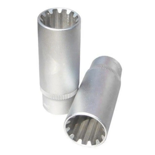 Головки универсальные12-гранные  Spline глубокие квадрат 1/2", L=77 мм FORCE 54Q7708 Series