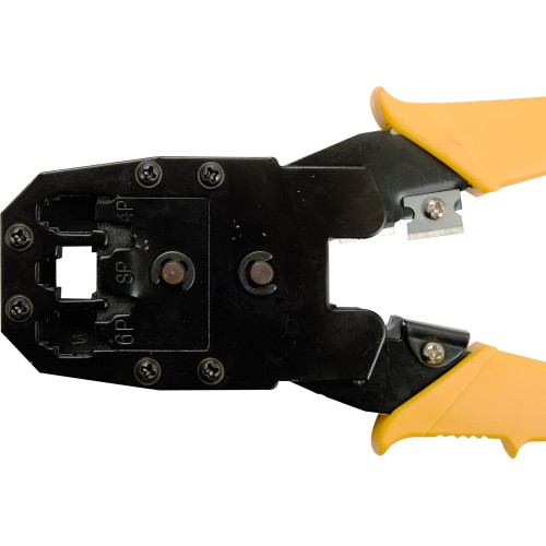 Кліщі для обтискання телефонних і мережевих штекерів VOREL 195 мм RJ45 / RJ10 / RJ11 (45504)