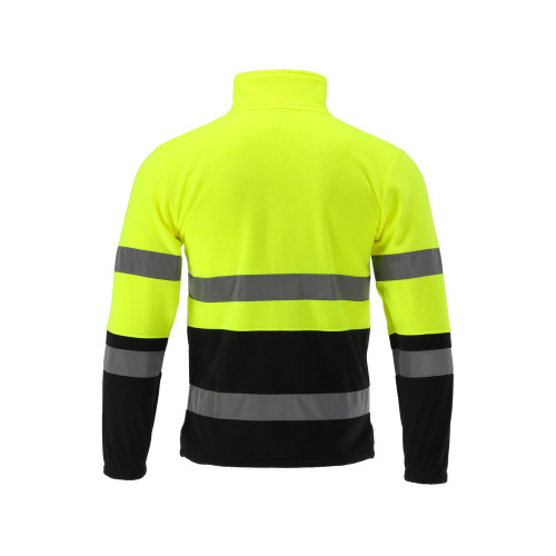 Куртка флисовая светоотражающая YATO размер XL; 3 кармана, рост- 180-184 см, 100%- полиэстер