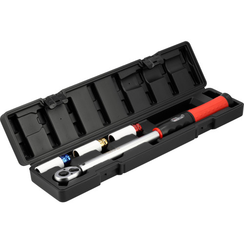 Ключ динамометричний для колісних болтів YATO YT-07847 1/2", F=40-220 Нм, L=515 мм, набір 4 ел з головками