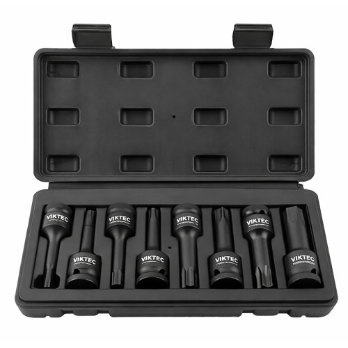 Набор ударных головок TORX T30–T80, 1/2", 8 ед. VT13101E VIKTEC