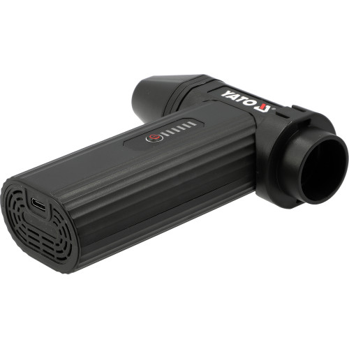 Воздуходувка YATO турбо мини аккумуляторная Li-Ion 7,4 В 4 Ач, USB-C, с насадками YT-82936