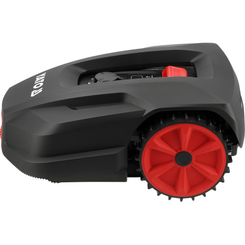 Газонокосарка робот акумуляторна YATO Li-Ion 20 В 4 А·год, площа до 800 м², ширина покосу 18 см, висота 20-60 мм YT-852092