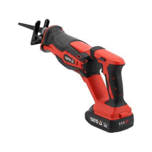 Пила сабельная аккумуляторная YATO YT-828153, 18 В 2.0 А·ч, 120/6 мм