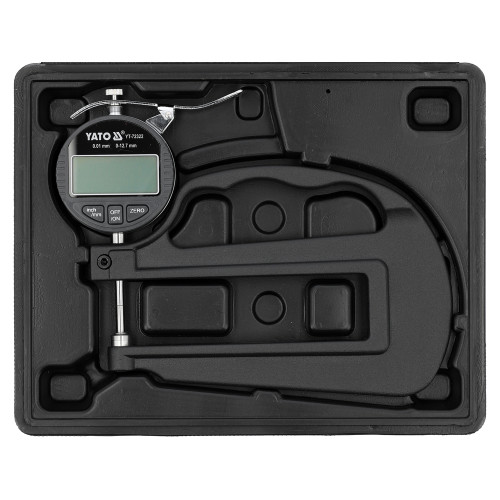 Толщиномер электронный 0–12,7 мм, ±0,001 мм YATO YT-72322