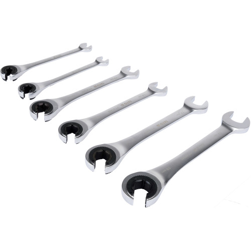 Набор ключей рожково-накидных с трещоткой YATO 8-19 мм, 6 шт YT-01344