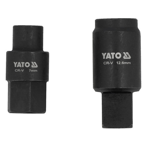 Головки торцеві для обслуговування ПНВТ YATO BOSCH тип VE, 7 і 12,6 мм, Cr-V, 2 шт YT-17524