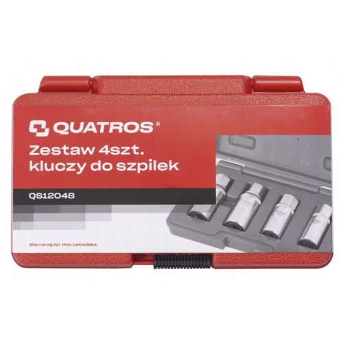 Набор для демонтажа и установки шпилек QUATROS 6, 8, 10, 12 мм, 4 предмета QS12048