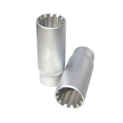 Головки универсальные 12-гранные Spline глубокие  1/4", L=50 мм FORCE 52Q5004 Series