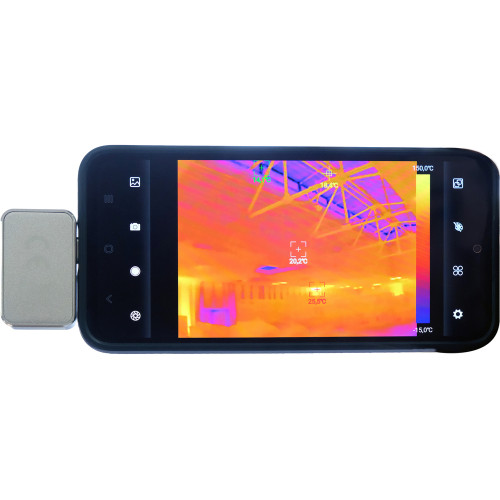 Камера тепловизионная YATO с USB-C, диапазон температур -15…+150°C / +150…+550°C, 5 В YT-72930