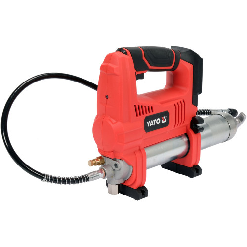 Шприц мастильний акумуляторний YATO SYSTEM 18 V, 600 см³, 62 МПа, шланг 76 см (без акумулятора) YT-07021