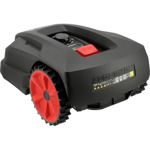 Газонокосарка робот акумуляторна YATO Li-Ion 20 В 5 А·год, площа до 1000 м², ширина покосу 18 см, висота 20-60 мм YT-852093