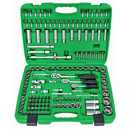 Набор инструмента комбинированный 1/4"&3/8"&1/2" 151ед. TOPTUL GCAI151R