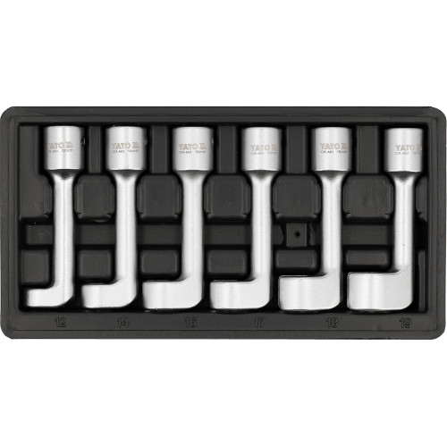 Набор спецключей для форсунок и топливопроводов YATO YT-17618, 1/2", 12–19 мм, 6 шт.