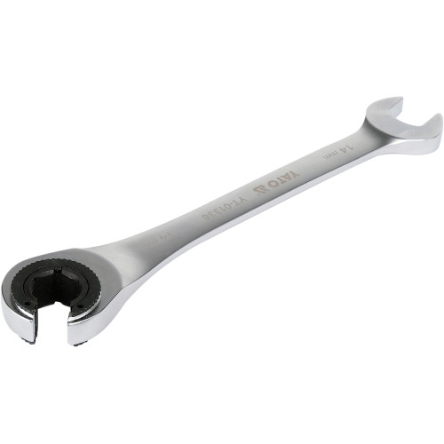 Рожково-накидной ключ с трещоткой YATO М14 мм, L= 189 мм 