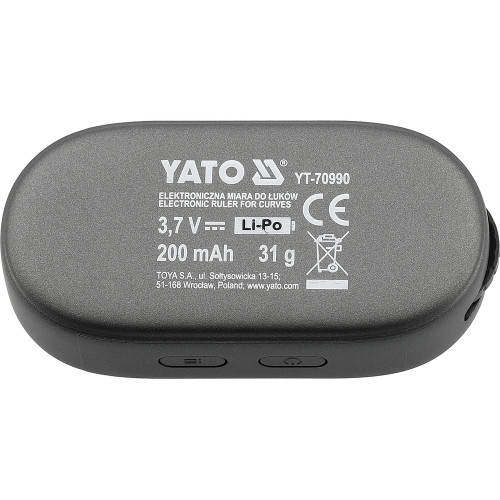 Рулетка электронная (курвиметр) YATO YT-70990, 0,05-99,9 м, Li-Po 200 мА·ч