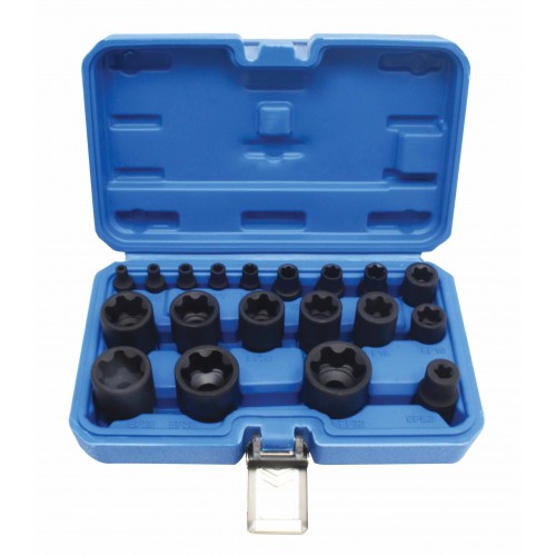 Набор торцевых головок TORX Plus EP4-EP32, 1/4", 3/8", 1/2", 19 предметов SATRA S-90230