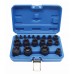 Набор торцевых головок TORX Plus EP4-EP32, 1/4", 3/8", 1/2", 19 предметов SATRA S-90230