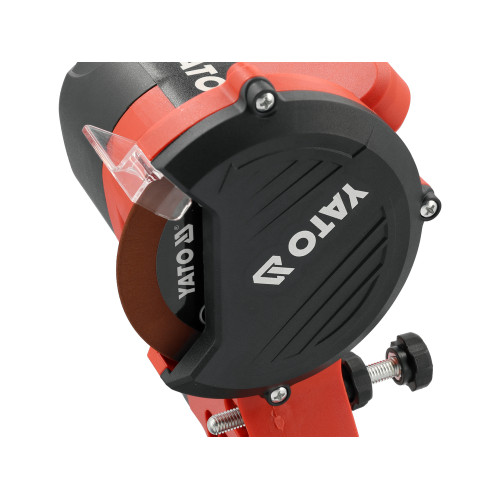 Верстат для заточування ланцюгів YATO акумуляторний Li-Ion 18 В 2 Агод, кут 0-35°, диск 108/23x3.2 мм YT-84980