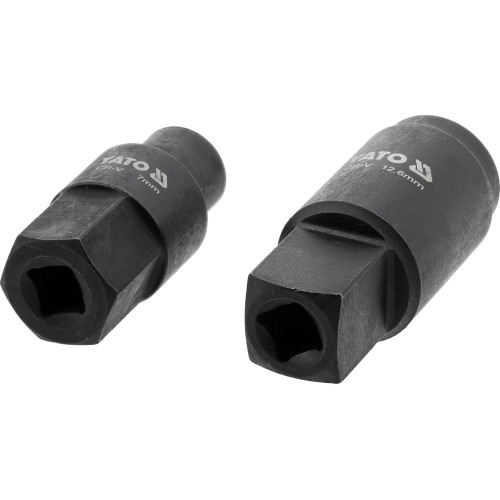 Головки торцеві для обслуговування ПНВТ YATO BOSCH тип VE, 7 і 12,6 мм, Cr-V, 2 шт YT-17524