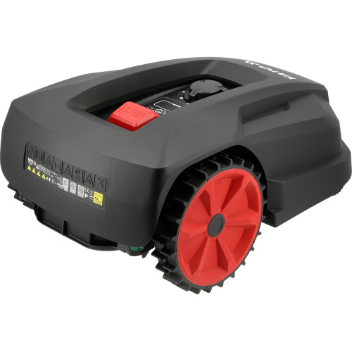 Газонокосарка робот акумуляторна YATO Li-Ion 20 В 4 А·год, площа до 800 м², ширина покосу 18 см, висота 20-60 мм YT-852092