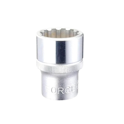Головки универсальные 12-гранные Spline 1/4", L=25 мм FORCE 52Q04 (CR-V) Series