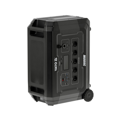 Портативная электростанция YATO LiFePO4 3600 Вт макс. 7000 Вт, 3072 Вт·ч 230V AC / USB YT-83096