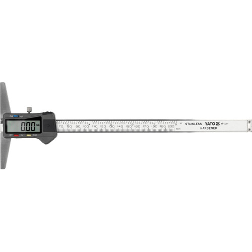 Глибиномір повзунковий електронний YATO 0-200 мм ±0.03 мм YT-72251